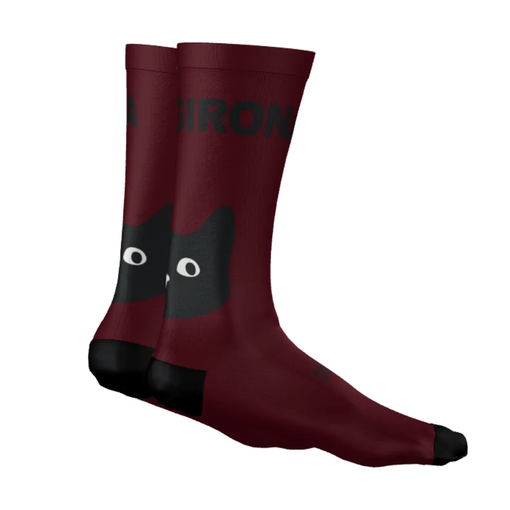 Bikecat Cat Girona Socks Burgundy.webp