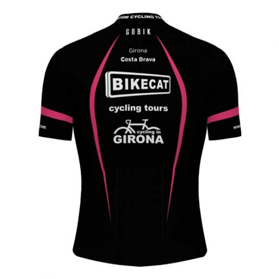 Bikecat women's jersey - black and pink - back