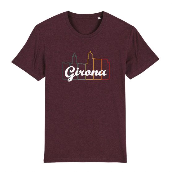 Girona Vintage T-shirt - Heather Grape Red