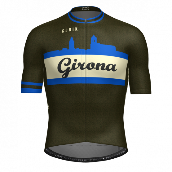Girona vintage jersey - Olive/blue