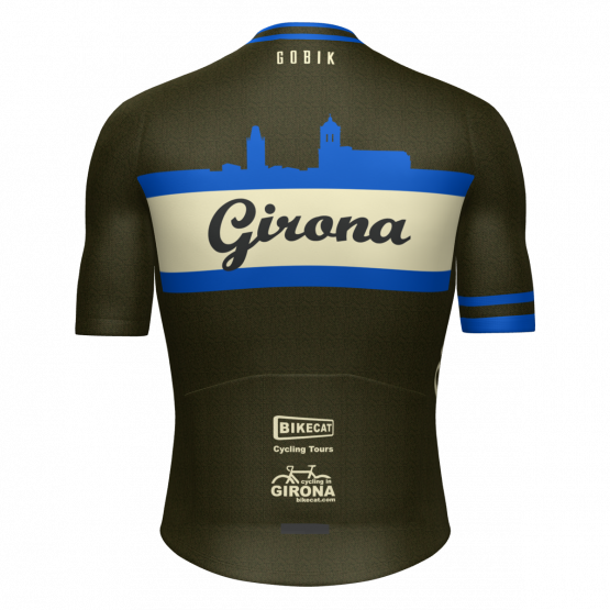 Girona vintage jersey - Olive/blue - back