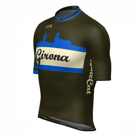 Girona vintage jersey - Olive/blue - side